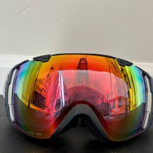 Smith Ski Snowboard Goggles + 2 Interchangeable Lenses + Case
